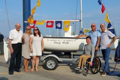 Pointe-Claire Wheels in Motion Committee donation to AQVA
